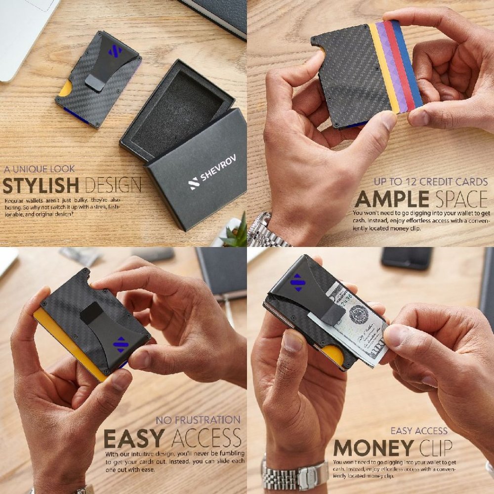 MEN'S SLIM CARBON FIBER WALLET